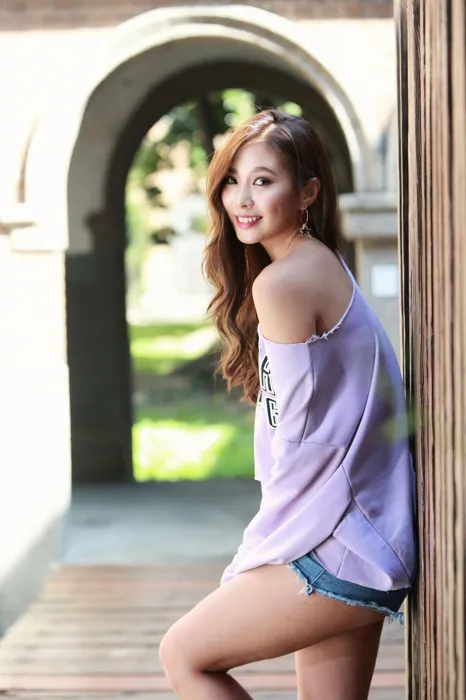 [Mzsock] NO.064 Su Xiaoan denim shorts, high heels and beautiful legs travel photo street photography#[93P]-6