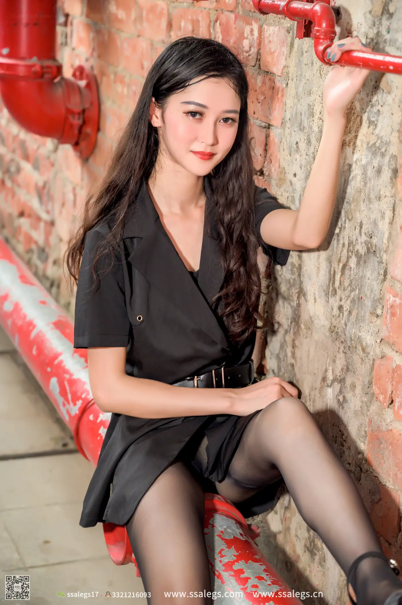 [Mzsock] NO.467 Manman Street Photography Black Silk (Part 1) silk club#[127P]-7