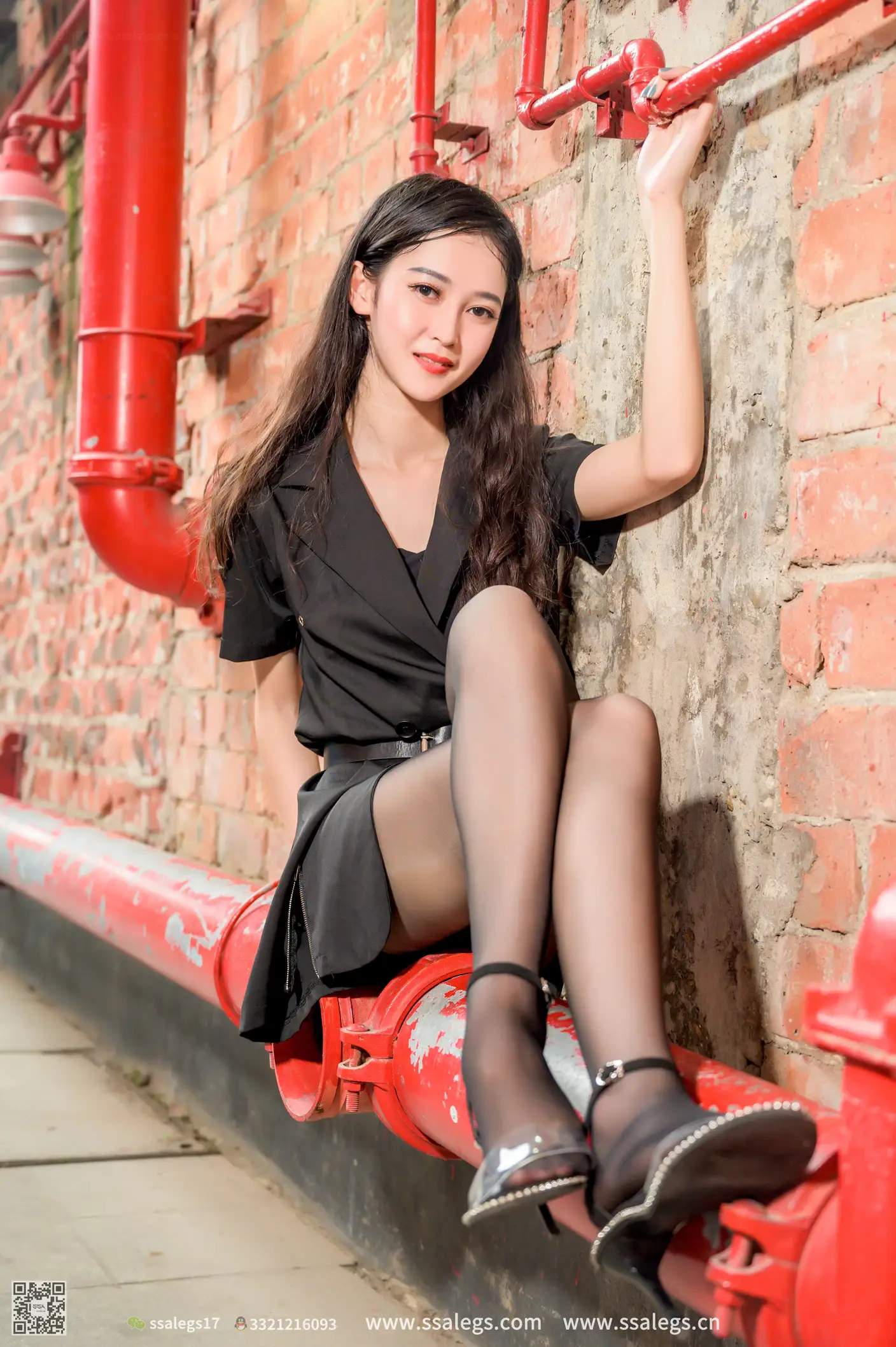 [Mzsock] NO.467 Manman Street Photography Black Silk (Part 1) silk club#[127P]-2