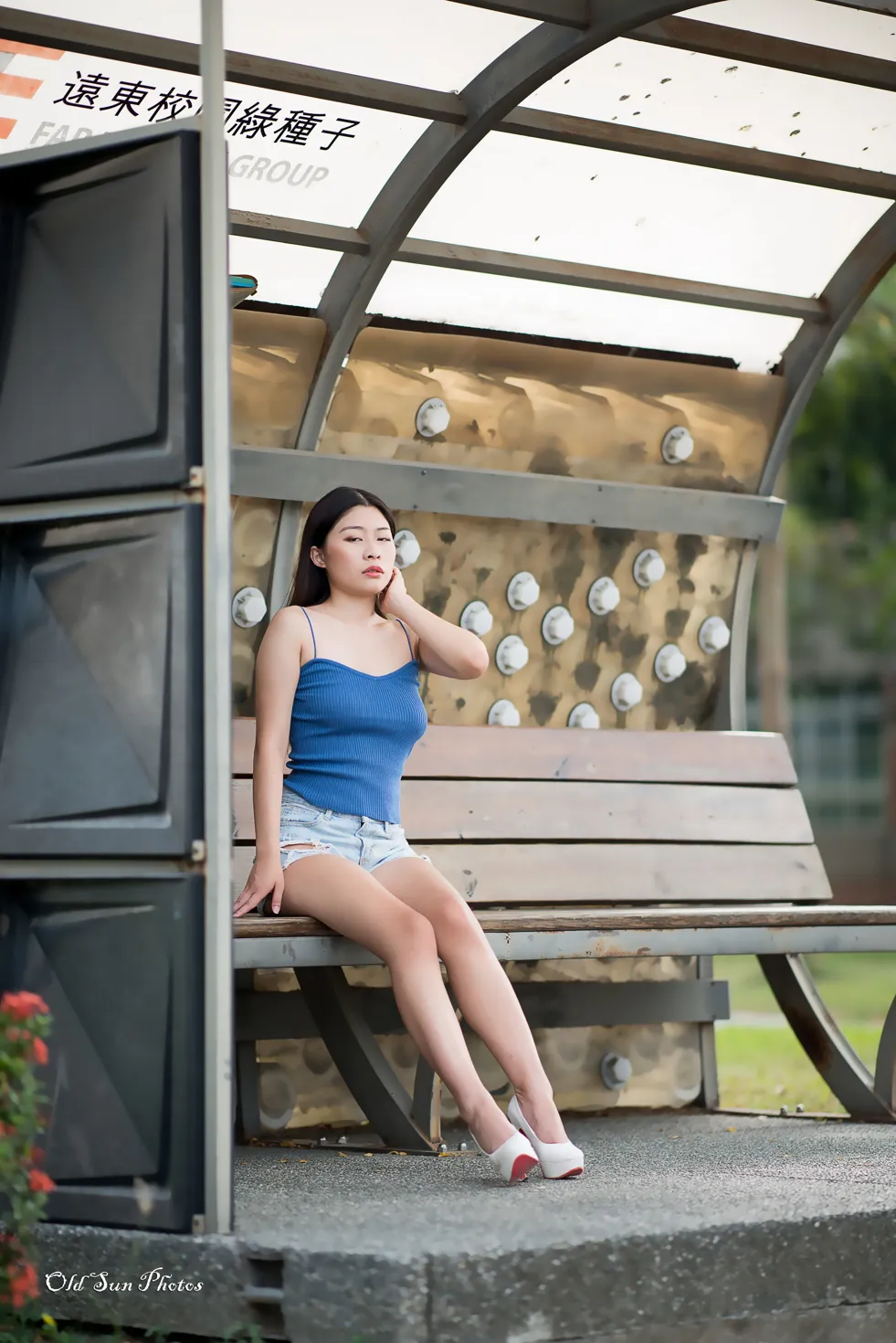 [Mzsock] NO.187 Zhang Zilin denim shorts, high heels and beautiful legs #[66P]-2