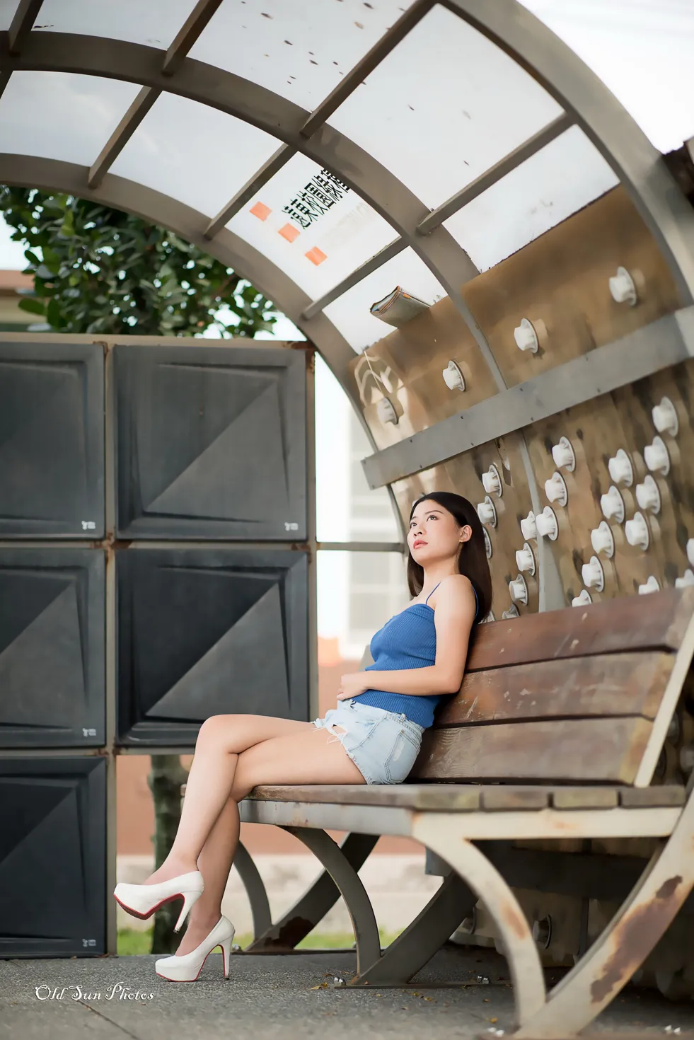 [Mzsock] NO.187 Zhang Zilin denim shorts, high heels and beautiful legs #[66P]-4