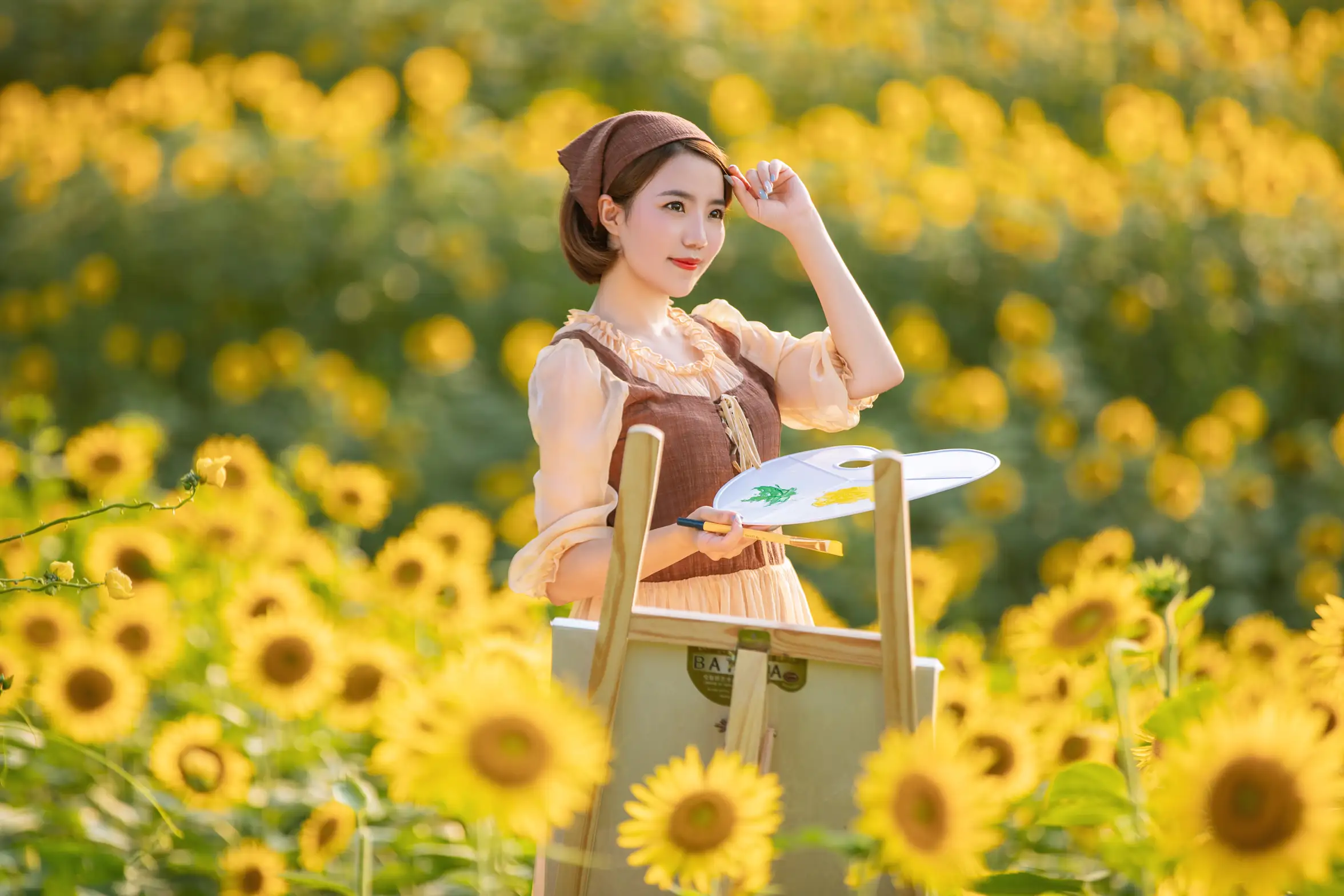 [YITUYU] 2022.09.17 Vol.1976 – Stuck into the world of Van Gogh’s oil paintings Dongqin#[23P]-7