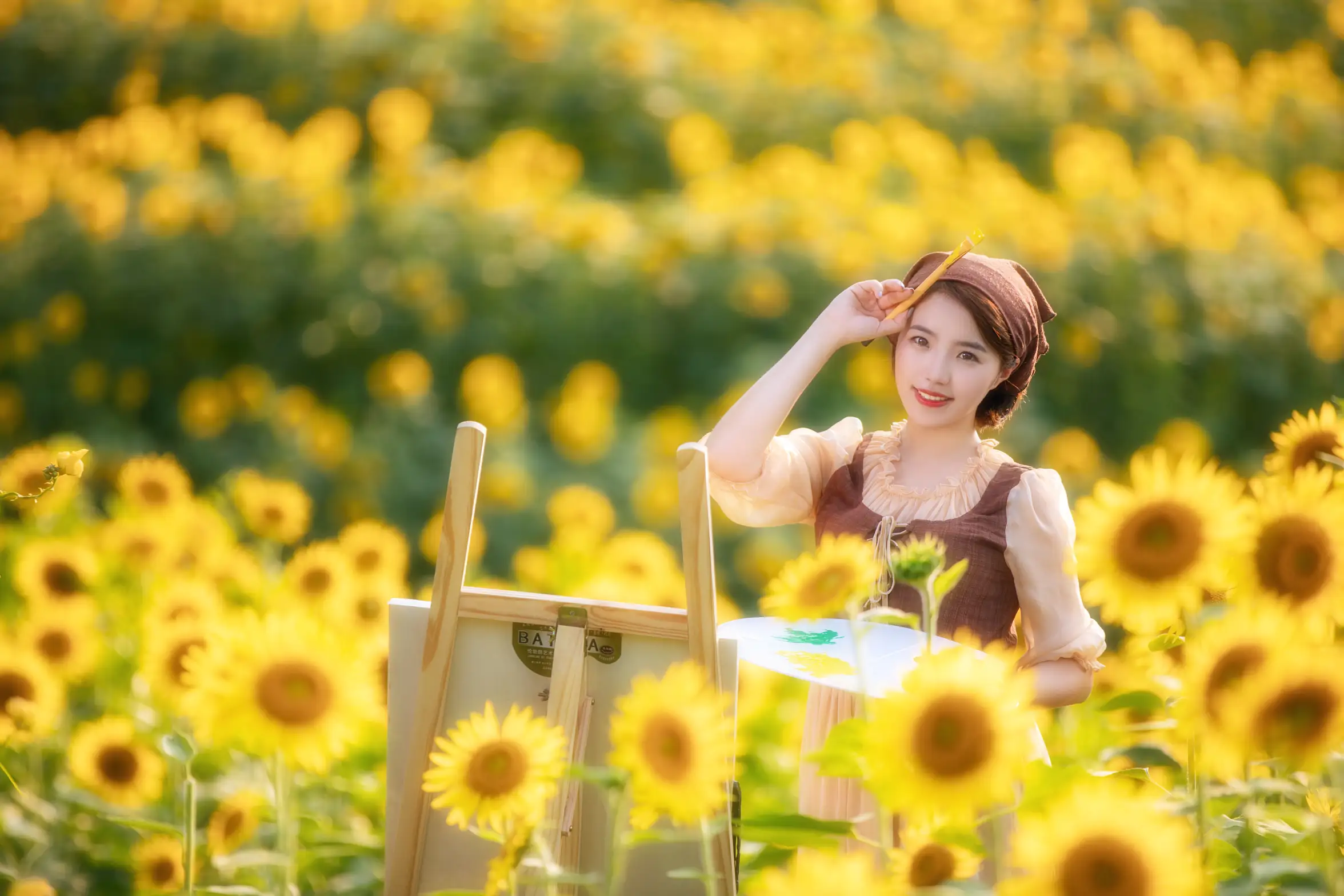 [YITUYU] 2022.09.17 Vol.1976 – Stuck into the world of Van Gogh’s oil paintings Dongqin#[23P]-1
