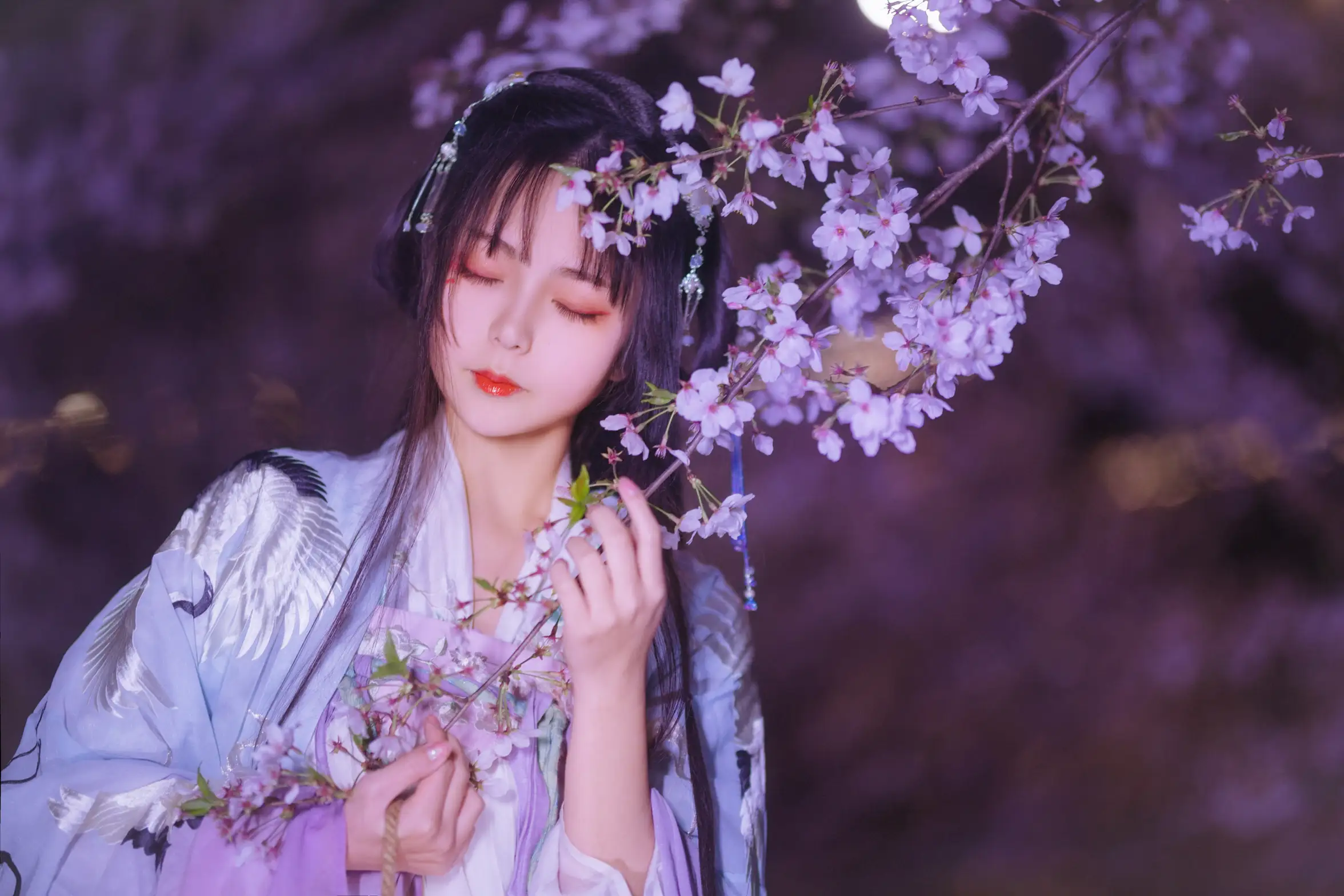 [YITUYU] 2022.08.10 Vol.1673 – Night Sakura Ink and red dust#[20P]-4