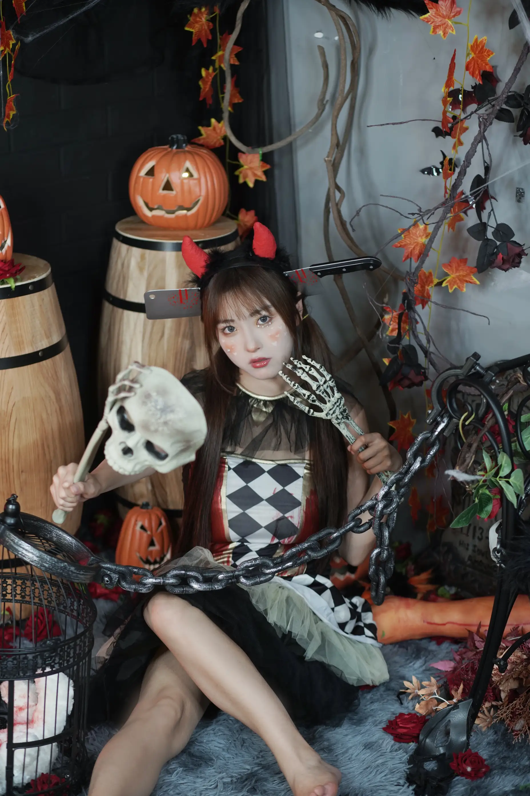[YITUYU] 2022.11.13 Vol.2427 – Pumpkin Night Fried Chicken and Ice Coke -Fried chicken and ice coke-#[22P]-9